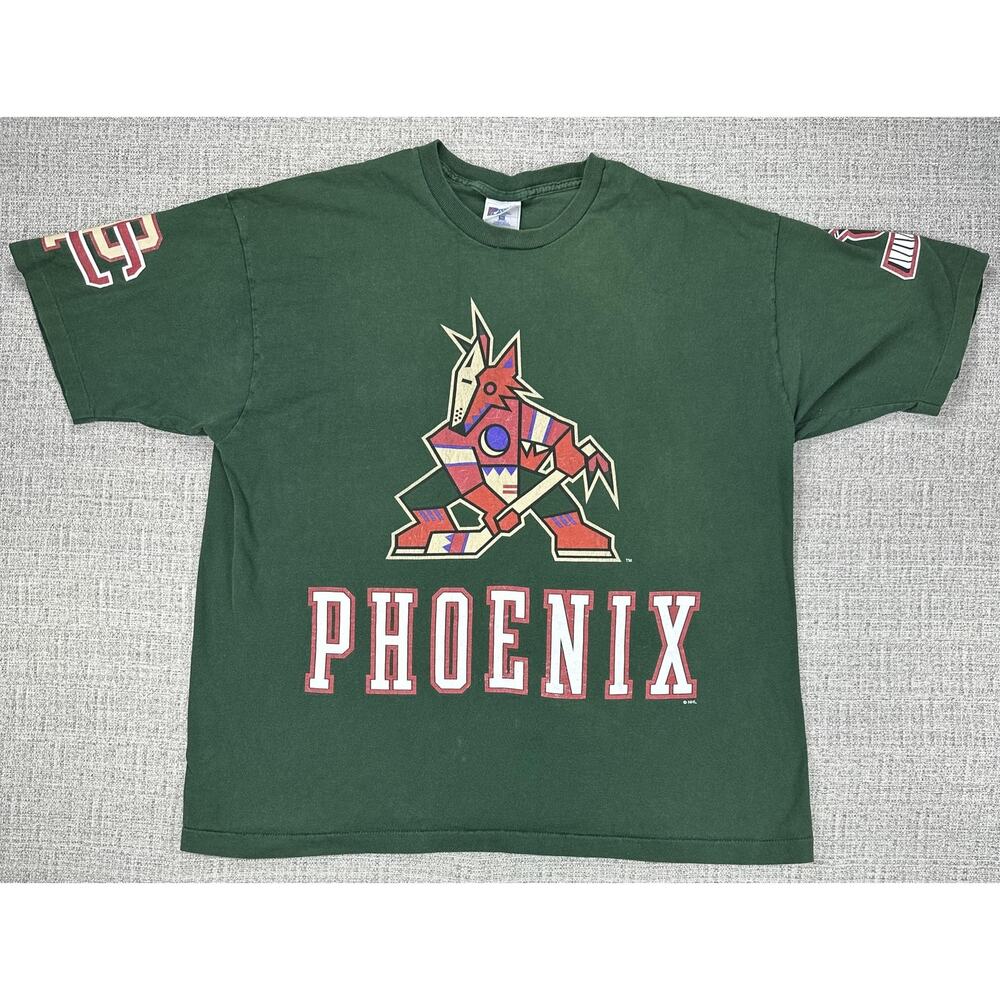 Vintage Phoenix Coyotes Shirt Mens 2XL Single Stitch AOP Pro Player Kachina 90s